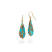 Draped turquoise earrings