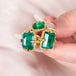 Emerald ring group