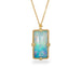 Ethiopian opal necklace on white background