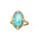 Ethiopian Opal and Gold Ring