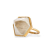 Faceted Mozambique Quartz Ring