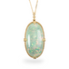 Ethiopian opal oval necklace on white background