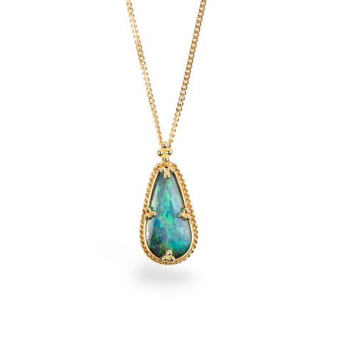 Boulder opal necklace