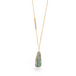 Boulder opal necklace with silver diamonds