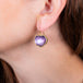 Geometric Amethyst Earrings