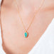 Ethiopian Opal Leaf Necklace