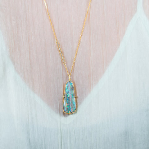 Boulder Opal Forest Necklace