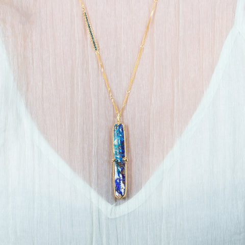 Buy AVNISRound Evil Eye Necklace 14K Gold Filled Synthetic Blue Opal Pendant  Adjustable Length 16
