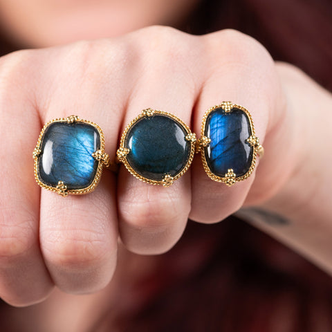 Labradorite Rings Silver