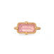 Morganite ring on white 