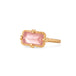 Morganite ring side view