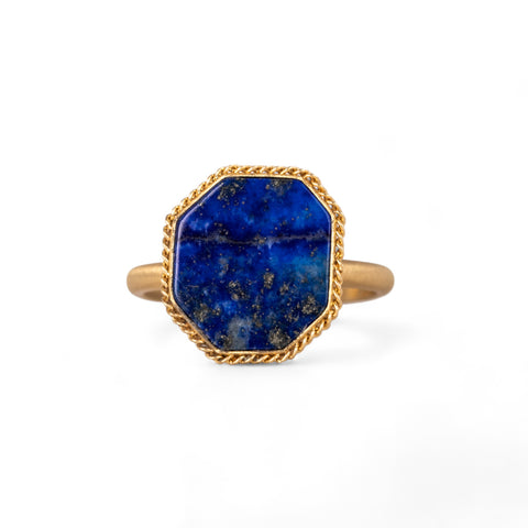 Lapis and gold ring 