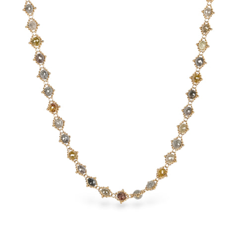 Diamond and 18k gold necklace