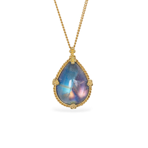 Moonstone Teardrop Necklace