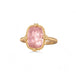 Morganite and gold ring