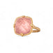 Morganite ring side view