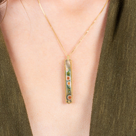 Ocean Jasper Necklace | Earth Relics Jewelry Company