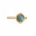 18k Gold Boulder Opal ring side view