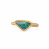 Boulder Opal Triangular Ring