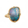 Oceanic Boulder Opal Ring