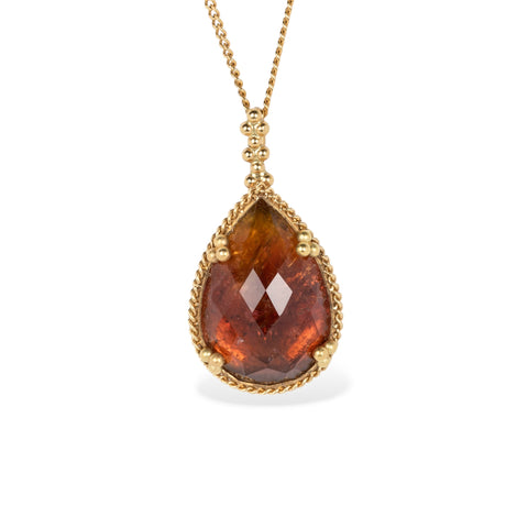 Amali gold tourmaline necklace