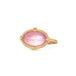 Morganite and gold ring