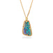 Petite boulder opal necklace