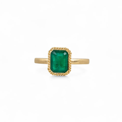 Emerald and Gold Ring