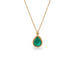 Emerald teardrop necklace