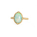 Oval ethiopian opal ring