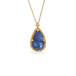 Serene Tanzanite Teardrop Necklace