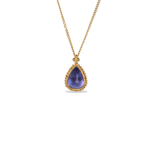 Petite tanzanite necklace