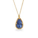 Tanzanite necklace on white