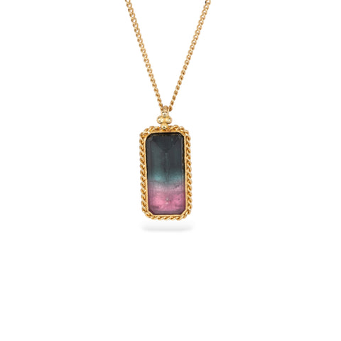 Amali watermelon tourmaline necklace