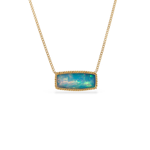 Ethiopian Opal Landscape necklace