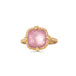 Morganite and gold ring