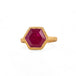 Ruby and gold ring