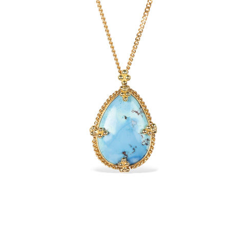 Turquoise and gold necklace 