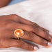 Spessartite ring on model