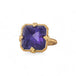 Tanzanite and gold ring