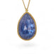 Tanzanite necklace on white