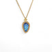 Carved leaf moonstone necklace