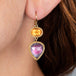 Tourmaline Spessartite Drop Earrings on model