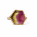 18k Gold Watermelon Tourmaline ring