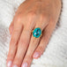 Turquosie ring on model