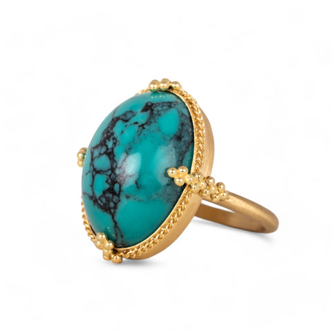 Turquoise ring side view