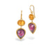 Tourmaline Spessartite Drop Earrings