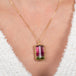 Amali watermelon tourmaline necklace