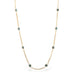 18k gold whisper chain necklace with London Blue Topaz