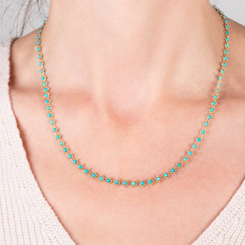 Woven Turquoise Necklace